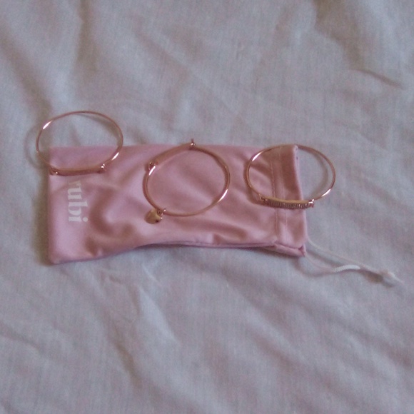 rubi Jewelry - Rubi Pink Pouch Bag and Bracelets